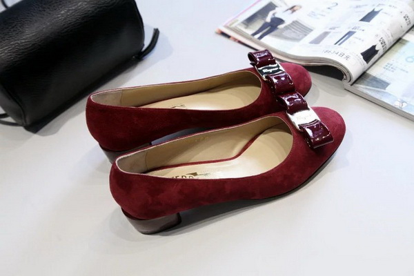 Ferragamo Shallow mouth stiletto heel Shoes Women--007